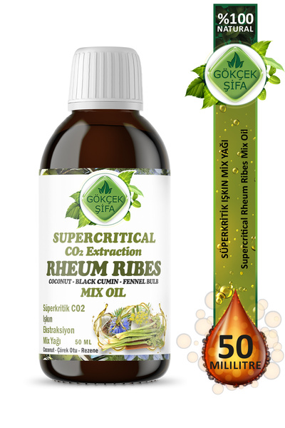 Gökçek Şifa Işkın Süperkritik Mix Yağı 50 ml (Rheum Ribes Supercritical Mix Oil)