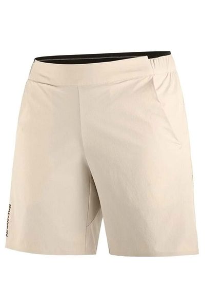 Salomon LC2208200 Wayfarer Ease Pantaloni scurți pentru femei pentru camping în aer liber BEJ