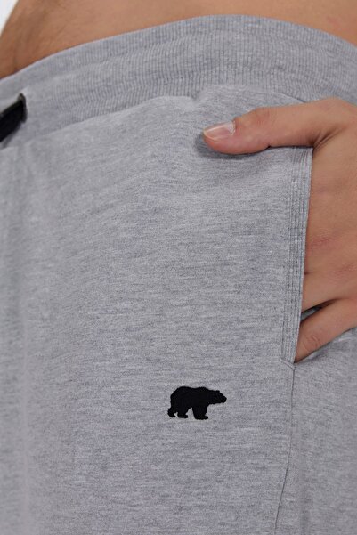 Bad Bear Holmer Sweatshorts Gri Melanj Erkek Şort