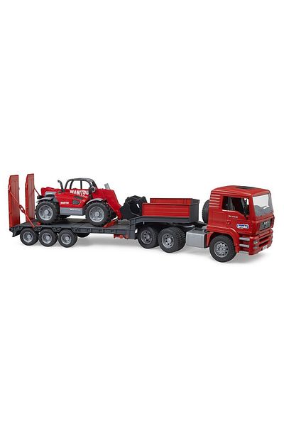 Bruder Camion MAN TGA cu platforma joasa si Manitou MLT 633 - Bruder 02774