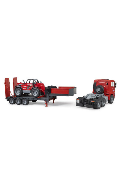 Bruder Φορτηγό με επίπεδη καρότσα MAN TGA και Manitou MLT 633 - Bruder 02774