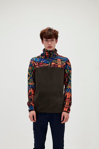 Bad Bear Mırage Half-Zip Fleece Sweatshirt Men's Coat 21.02.21.007 Orange