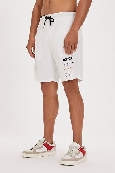 Bad Bear Diego Men's White Shorts - Comfortable and Stylish Design