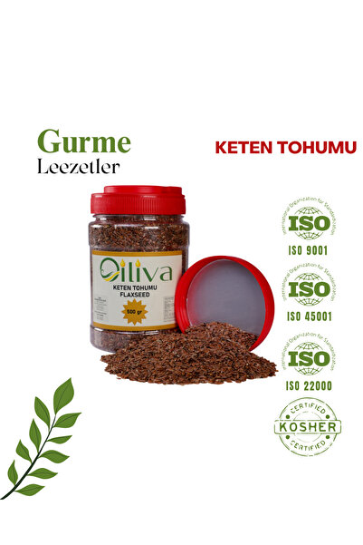 OILIVA GIDA SAN. VE DIŞ TİC. LTD. ŞTİ. Oiliva Keten Tohumu 500 g – %100 Doğal...