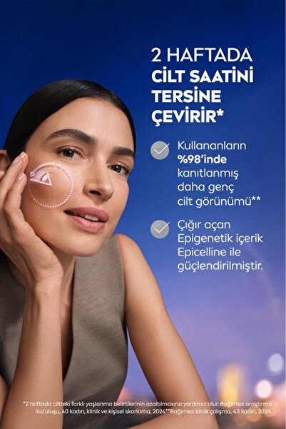 NIVEA Cellular Epigenetics Rejuvenating Yaşlanma Karşıtı Cilt Serumu 30ml,Dolgunlaştırıcı,Hyaluronik Asit