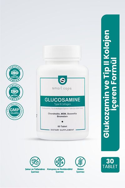 Smartcaps Glucosamine Type Ii Collagen 60 Tablets