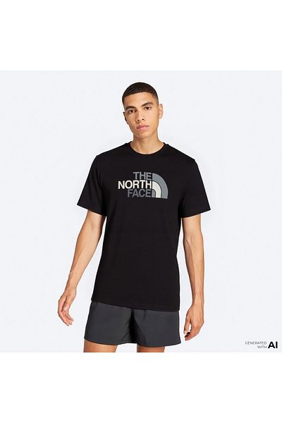 THE NORTH FACE Ανδρικό μαύρο μπλουζάκι Ss Easy