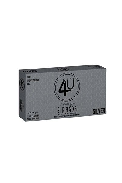 4U Bitkisel Kalıp Sir Ağda Silver ( Gümüş ) 400 ml