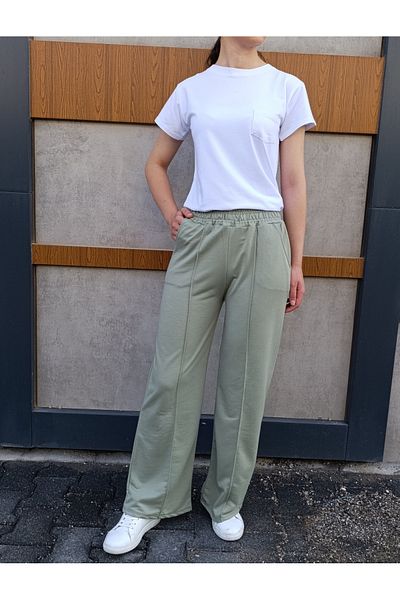 siyalife Pantaloni de sport cu talie înaltă pentru femei, cu buzunare largi