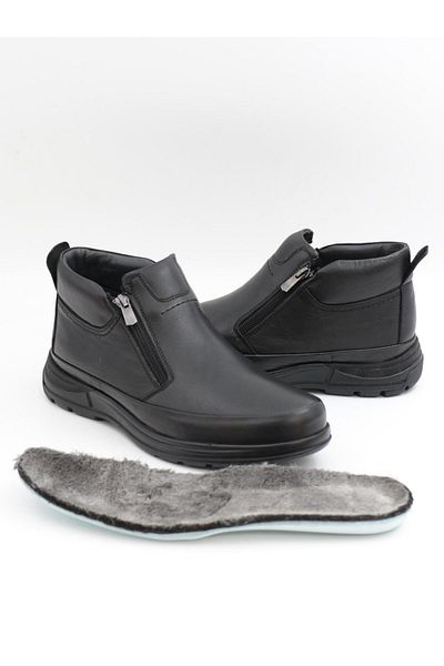 Nesil Shoes Мъжки ботуши Showmen 241-1 от естествена кожа, черни