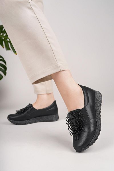 Nesil Shoes Pantofi damă Sdf 332 Black Crystal Stone