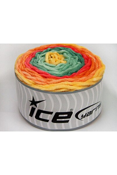 Ice yarns مجموعة من خيوط شينيل آيس يارنز بوزن 2 × 150 جرام، بألوان الأصفر وال...