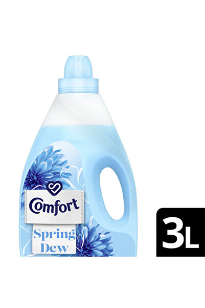 Comfort منعم الأقمشة برائحة ندى الربيع 3 لتر، ملابس فائقة النعومة مع انتعاش ي...