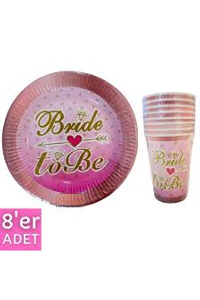 PartAntalya Bride To Be Tabak Ve Bardak Seti Bekarlığa Veda