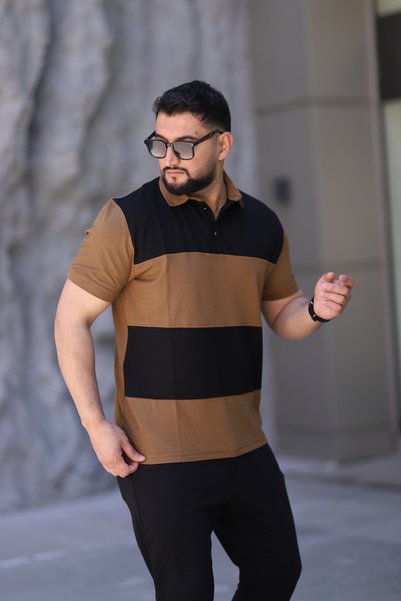 Ramires Men's Non-Shrink Cotton Fabric Polo Neck T-Shirt