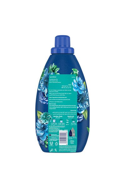 Comfort Concentrated Fabric Softener Blue Love 1 Litre 9x Fragrance Boost, Ultra-soft Clothes & Long-lasting