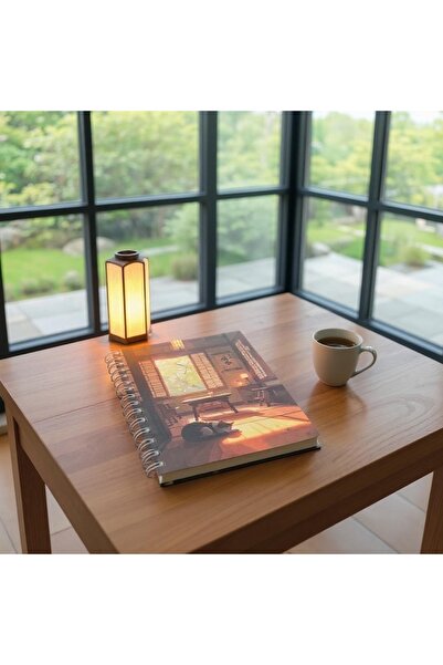 Kisetsu Warm Evening A5 Spiralli Süresiz Planlayıcı Ajanda Motivasyon Sayfalı