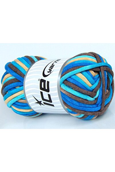 Ice yarns 1×250 جرام. خيوط قطنية جامبو ملونة، ألوان كريمي، درجات البني، درجات...