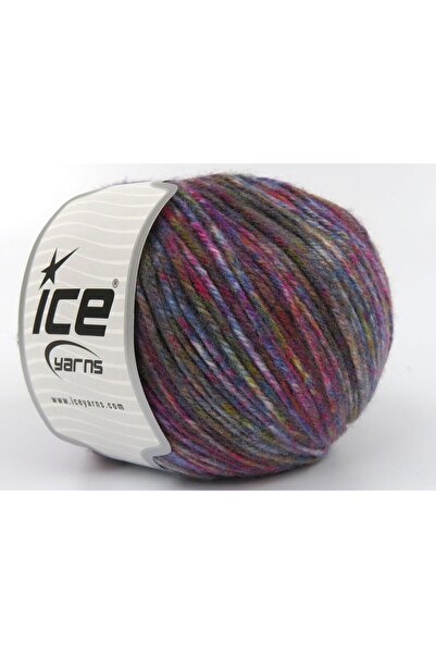 Ice yarns 4x100 جرام. صوف متعدد الألوان، صوف مغزول، أكريليك متعدد الألوان للش...