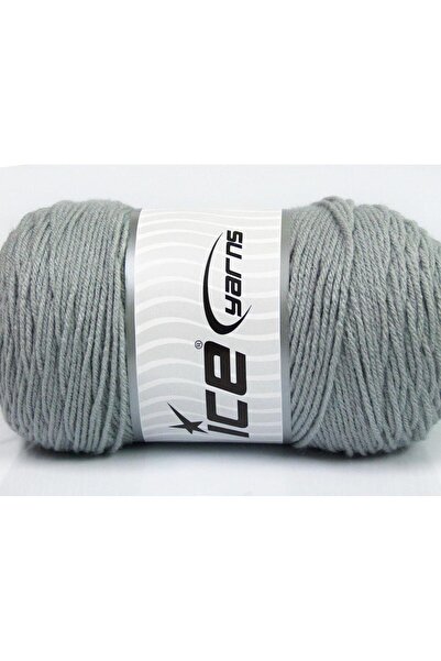 Ice yarns 2×200 جرام. خيوط شتوية رمادية من نوع SAVER، خيوط مسطحة، مصنوعة من ا...