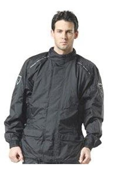 Revit Yağmurluk Jacket Monsoon Yağmurluk Üst Siyah Şok Kampanya