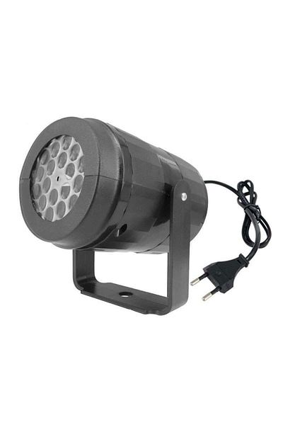JustZEN Laser projector for winter holidays, JustZen® CR1, 16 projection models, network powered, black