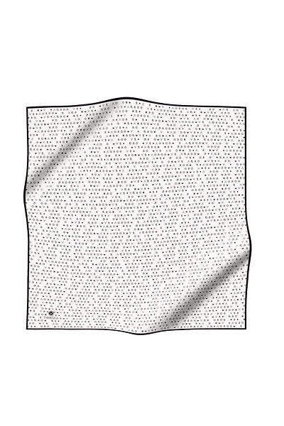Vissona 100% twill de mătase crocantă cu model crem - culoare neagră 90x90 eșarfă formă de plantare: cusut manual
