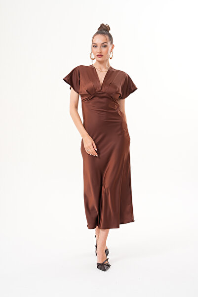 Marjinal Kadın Mira Saten Elbise