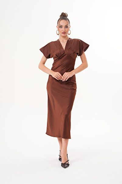 Marjinal Kadın Mira Saten Elbise