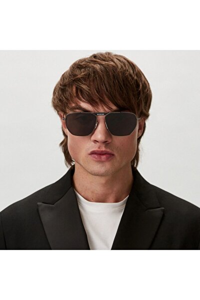 Balenciaga Unisex Güneş Gözlüğü Bb0298sa 001 61-15, Siyah Metal Çerçeve