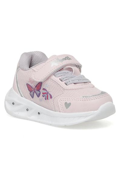 Kinetix Elio 3fx Pink Lilac Silver Lighted Girl's Sports Shoes 21-25