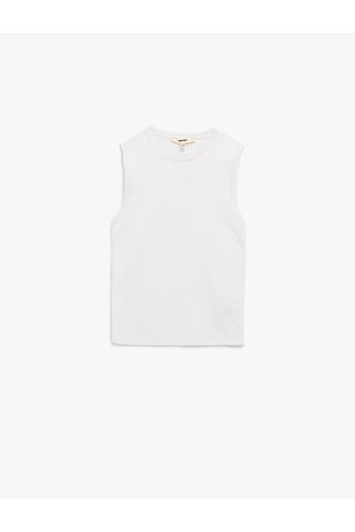 Koton Regular Fit Crew Neck Sleeveless Knitwear Blouse