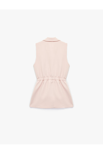 Koton Kemerli Kruvaze Uzun Blazer Yelek