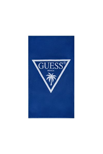 Guess Jacq Palm Triangle Logo Towel Women's Blue Towel E5Gz14Sg00P-G7M1