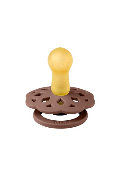 Bibs - Boheme Latex Pacifier, Round Nipple, 6 Months -woodchuck