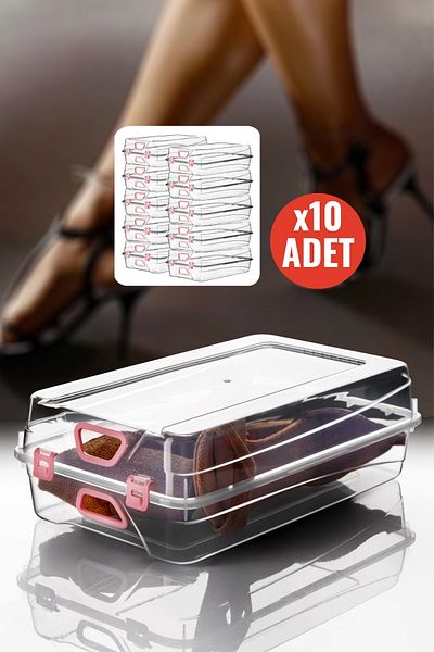 Nandy Home Комплект от 10 дамски кутии за съхранение на обувки