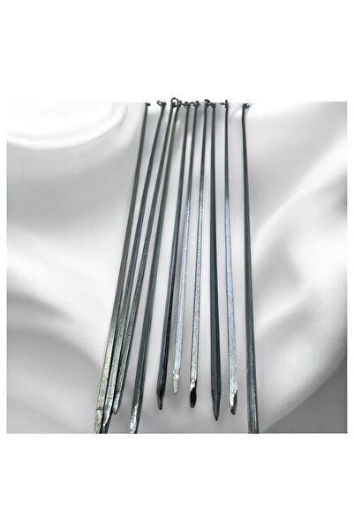 YILMAZNARGİLE 50 Adet Ciğer Şiş Kare Burgulu ,Kuşbaşı Et Şiş,Çöp Şiş,Mangal Ş...