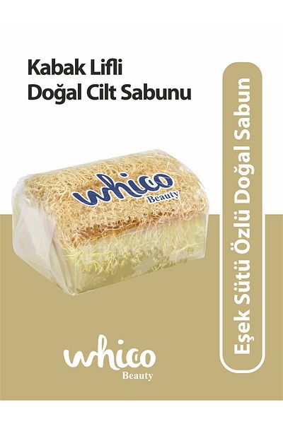 whico beauty صابون إسفنجي طبيعي بخلاصة الحمار 125 جرام