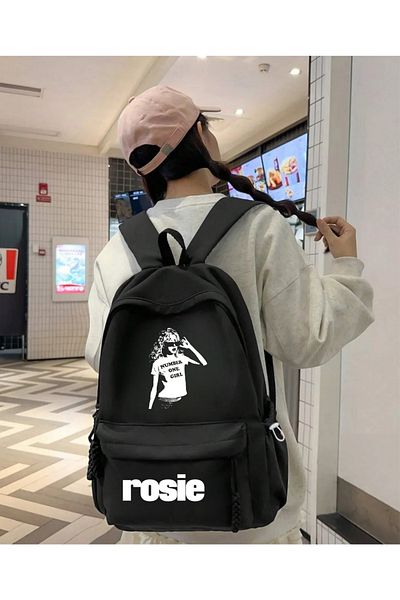 Touz Moda Rucsac Rosie Printed School, Dershane, Curs