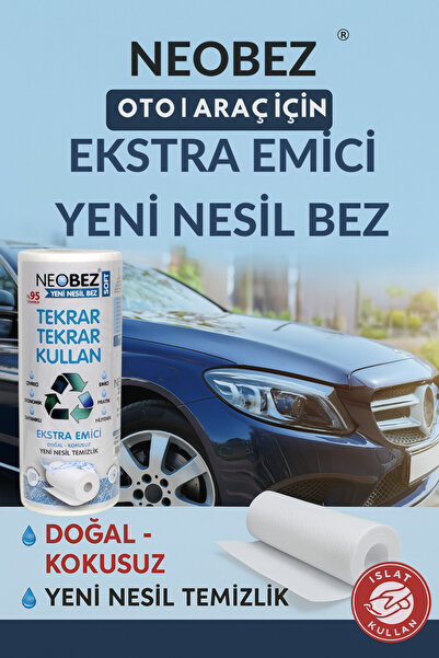 Oto Araç Için Emici Yeni Nesil Bez 22cm*28cm 50 Yaprak 4 Lü Paket