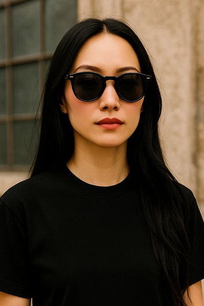 Eyesofia Prospera Luxury Unisex Black Sunglasses