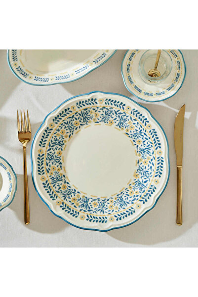 Bella Maison Liana Stoneware 26 Parça 6 Kişilik Kahvaltı Takımı Mavi