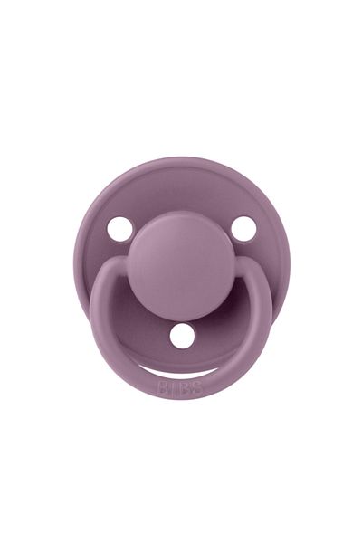 Bibs - Deluxe Latex Pacifier, Round Nipple, 6 Months -mauve