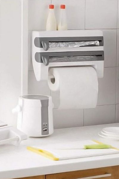 ODTA Home Kitchen and Spice Rack Organizer - Foil, Stretch, Paper Towel and Cutting Apparatus