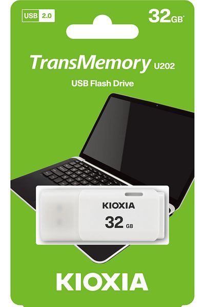 Kioxia 32Gb Usb2.0 White USB Memory Lu202W032Gg4