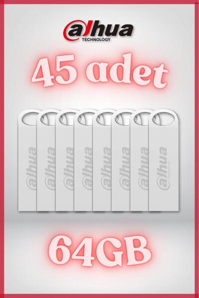 DAHUA 45 Adet 64GB Metal USB Flash Bellek U106