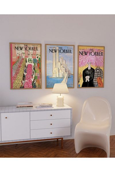 Buka Shops New Yorker 3 Picturi, Set Poster - Fără Cadru