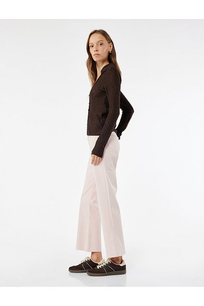 Koton Cut Leg Basic Denim Trousers
