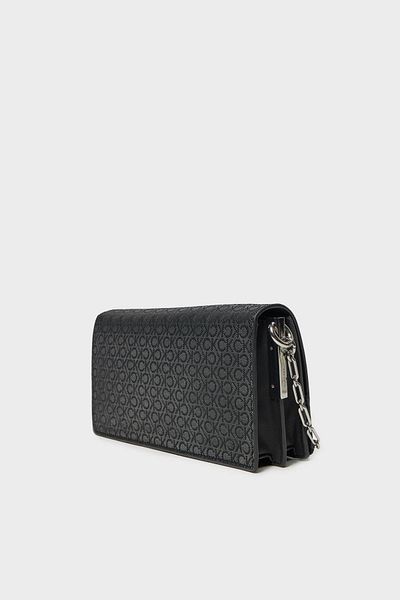 Calvin Klein Women's Brand Logo Adjustable Chain Strap Black Shoulder Bag K60K 613141 -0Gj