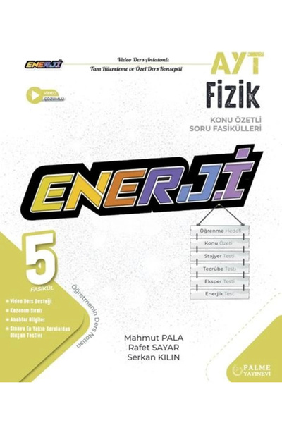 PALME YKS AYT ENERJİ FİZİK KONU ÖZETLİ SORU FASİKÜLLERİ *YENİ*